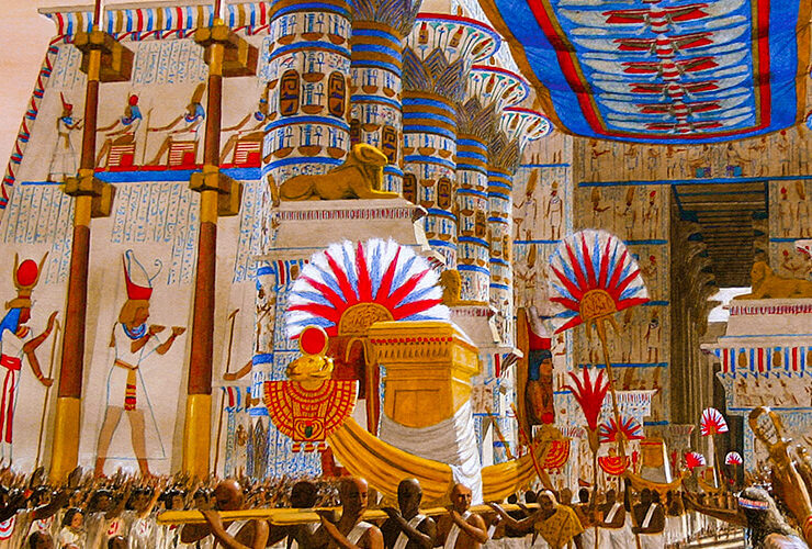 A-picture-of-the-Opet-Festival-in-ancient-Egypt